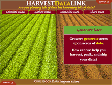 Tablet Screenshot of harvestdatalink.com